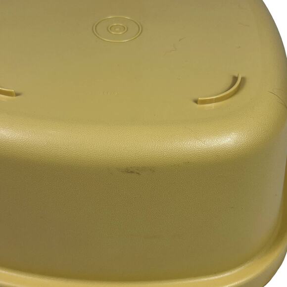 Tupperware Vintage Microwave Steam and Store Vegetable/Rice Steamer Harvest Gold - Picture 8 of 10